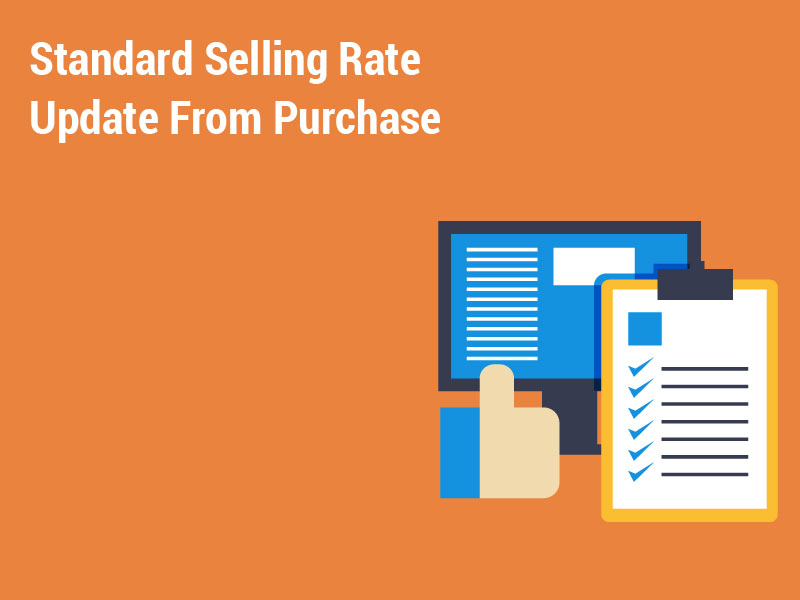 Standard Selling Rate Update From Purchase